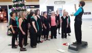 Christmas Singing at Adelaide Airport 2015