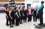 Christmas Singing at Adelaide Airport 2015