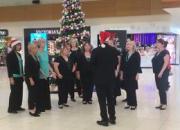 Christmas singing at the airport