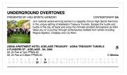 Underground Overtones, Adelaide Fringe, 19/2, 22/2, 24/2/19